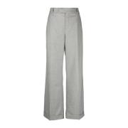 Brunello Cucinelli Lyxiga Breda Byxor Gray, Dam