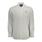 U.s. Polo Assn. Klassisk Vit Bomullsskjorta fr Mn White, Herr