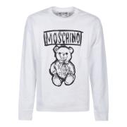 Moschino Söt Björntryck Tröja White, Herr