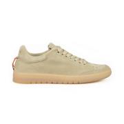 Barracuda Lädersneakers med Gummisula Beige, Herr