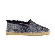 Etro Espadriller med gummisula Blue, Dam