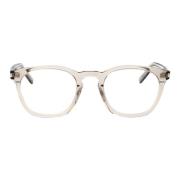 Saint Laurent Stiliga Optiska Glasögon SL 28 Beige, Unisex