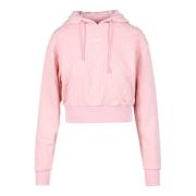 Guess Bomullsblandning Stiligt Sweatshirt Pink, Dam