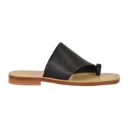 Fabiana Filippi Lädersandal med lädersula Black, Dam