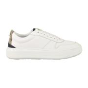 Herno Läder Sneakers med Gummisula White, Dam