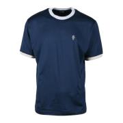 Eleventy Bomull T-shirt Blue, Herr