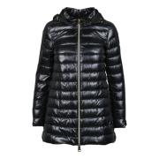 Herno Lättviktig Nylon Pufferjacka Black, Dam