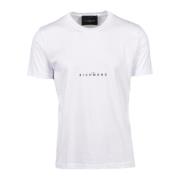 John Richmond Bomull T-shirt White, Herr