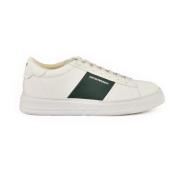 Emporio Armani Läder Sneakers White, Herr