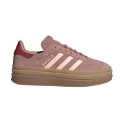 Adidas Mocka sneakers med djärv sula Brown, Dam