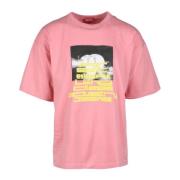 Diesel Bomull T-shirt Pink, Herr