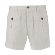 Dsquared2 Vita Denim Shorts White, Herr