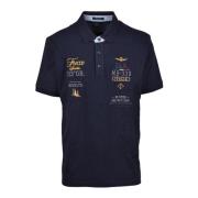 Aeronautica Militare Militärstil Bomullspolo Blue, Herr