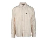 Lacoste Linneskjorta Beige, Herr