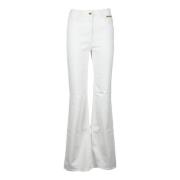 Elisabetta Franchi Stiliga Jeans med Bomull och Elastan White, Dam