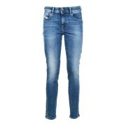 Diesel Bomullsblandning Stretch Jeans Blue, Dam