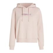 Calvin Klein Jeans Diffused Box Hoodie Pink, Dam