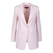 Max Mara Studio Elegant Jacka i Triacetat Polyester Blandning Pink, Da...