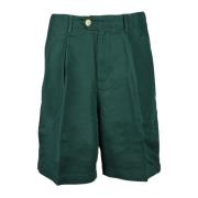 Tommy Hilfiger Casual Bermuda Shorts med Linneblandning Green, Dam