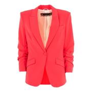 Patrizia Pepe Knäppt Damblazer Red, Dam