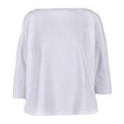 Wild Cashmere Mjuk Bomull T-shirt White, Dam