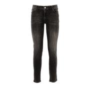 Fracomina Högmidjade Skinny Jeans Gray, Dam