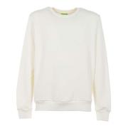 Diesel Vit Bomulls Sweatshirt Regular Fit White, Herr