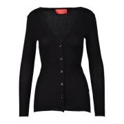 Wild Cashmere Lyxig Cashmere Silke Blandning Kofta Black, Dam