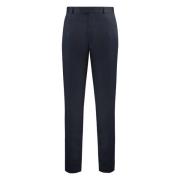 Ermenegildo Zegna Stretch Bomulls Chino Byxor Blue, Herr