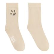 Maison Kitsuné Socks Beige, Herr