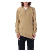 Comme des Garçons Asymmetrisk Cardigan Lacoste Brown, Herr