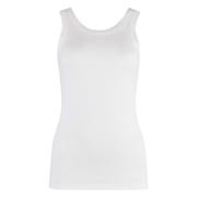 Calvin Klein Räfflad Tanktop med Baklogo White, Dam