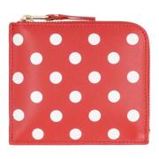 Comme des Garçons Polka-dot Lädermynt Red, Dam