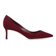 Jimmy Choo Spetsig Tå Mocka Stilettklackar Pumps Red, Dam