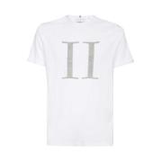 Les Deux Logo Crew-neck T-shirt White, Herr