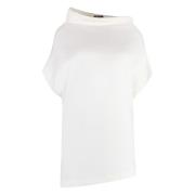 Fabiana Filippi Asymmetrisk Veckad Jerseyblus White, Dam