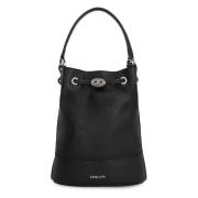 Zanellato Läder Bucket Bag med Handtag Black, Dam