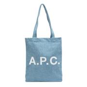 A.p.c. Bomull Denim Toteväska Blue, Herr