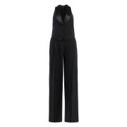 Ralph Lauren Crepe jumpsuit Black, Dam