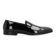 Doucal's Klassisk Patentläder Loafer Black, Herr