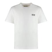 Golden Goose Crew-neck T-shirt med Baktryck White, Herr