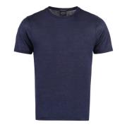 Paul & Shark Räfflad Linne T-shirt Blue, Herr