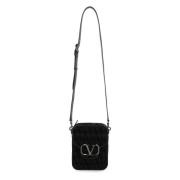 Valentino Locò Crossbody Väska med Iconographe Motiv Black, Herr