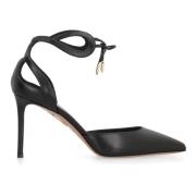 Aquazzura Tessa Läderpumps Black, Dam