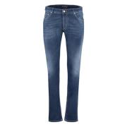 Hand Picked Klassiska Straight-Leg Jeans Blue, Herr