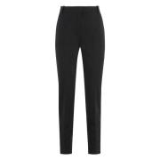 Pinko Stretch viskosbyxor med fickor Black, Dam