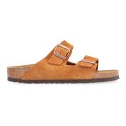 Birkenstock Läderremmar med justerbart spänne Brown, Herr