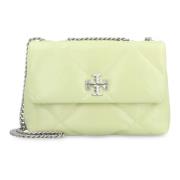 Tory Burch Quiltad Läder Axelväska Green, Dam