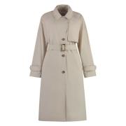 Woolrich Stilren Trenchcoat Beige, Dam