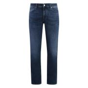 Hugo Boss Slim Fit Jeans med Baklogo Blue, Herr